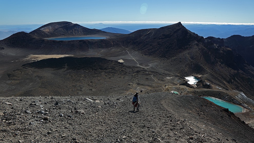 Emerald Lakes und Blue Lake